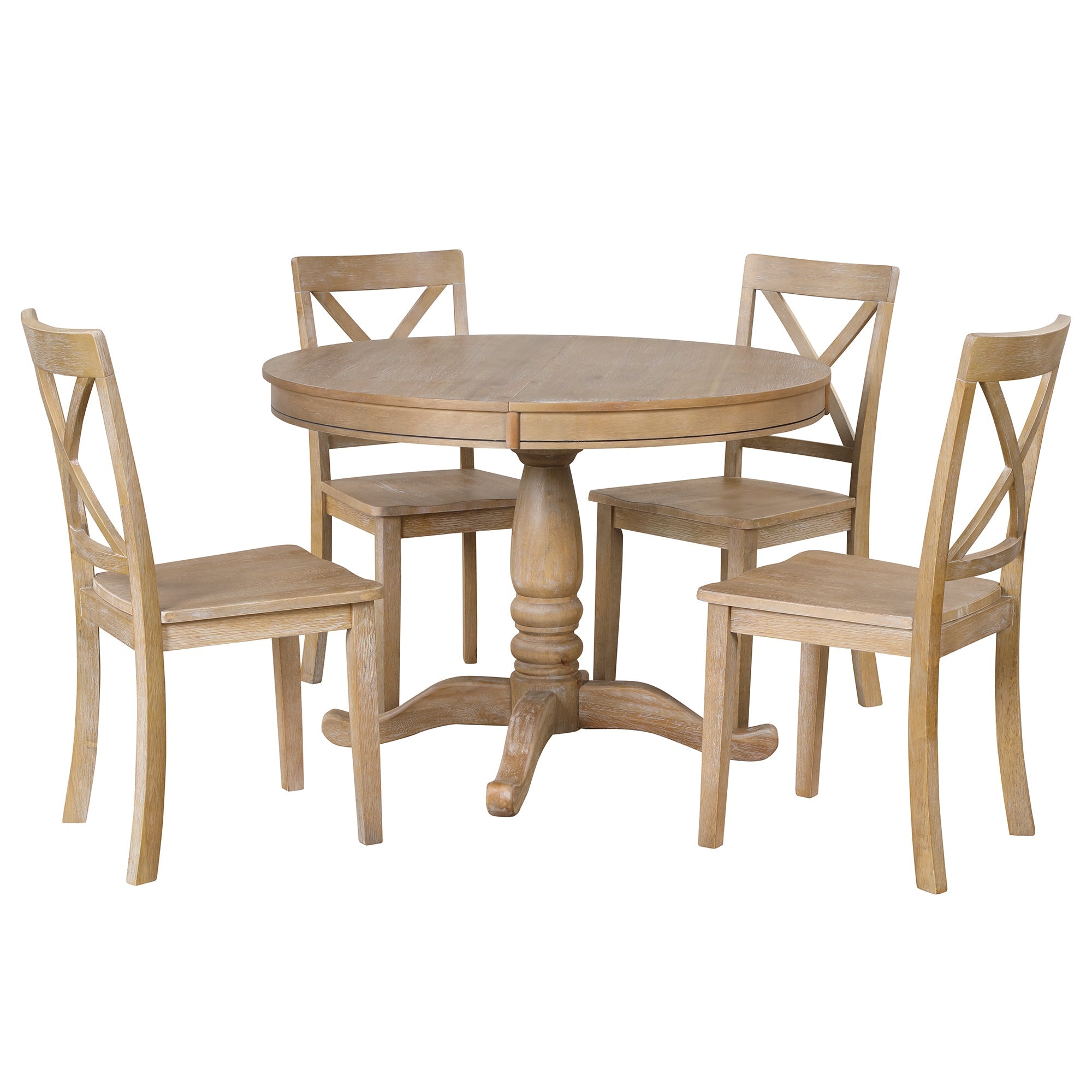Modern Dining Table Set For 4 Round Table 4 Chairs