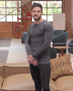 Adrian Men's Long Sleeve Shirt Black