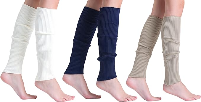 Leg Warmers for Women (3 Pairs)