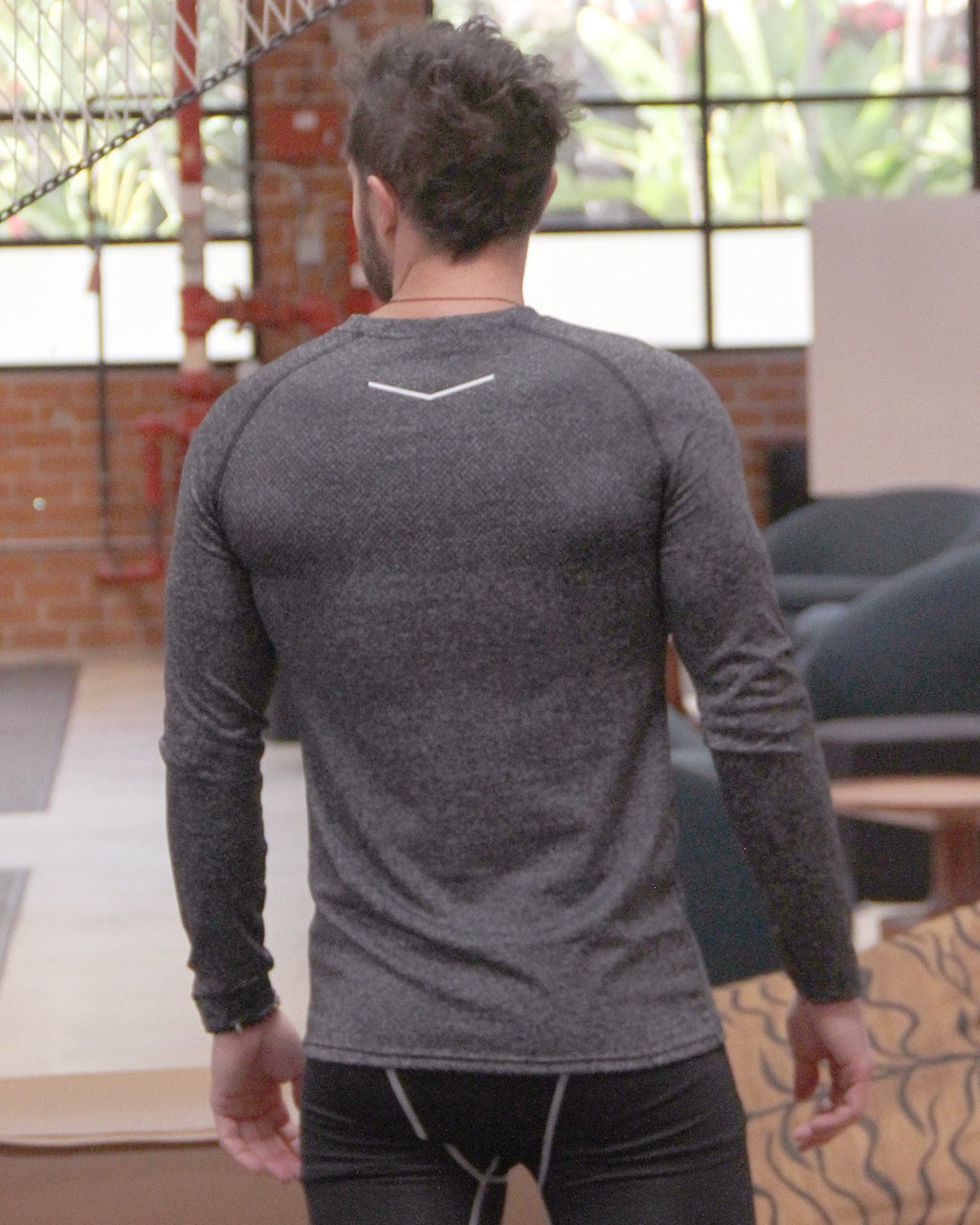 Adrian Men's Long Sleeve Shirt Black