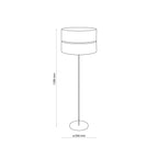 HILTON Black Gold Floor Lamp