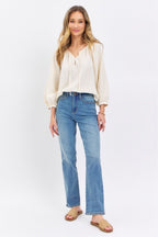 High Waist Straight Jeans