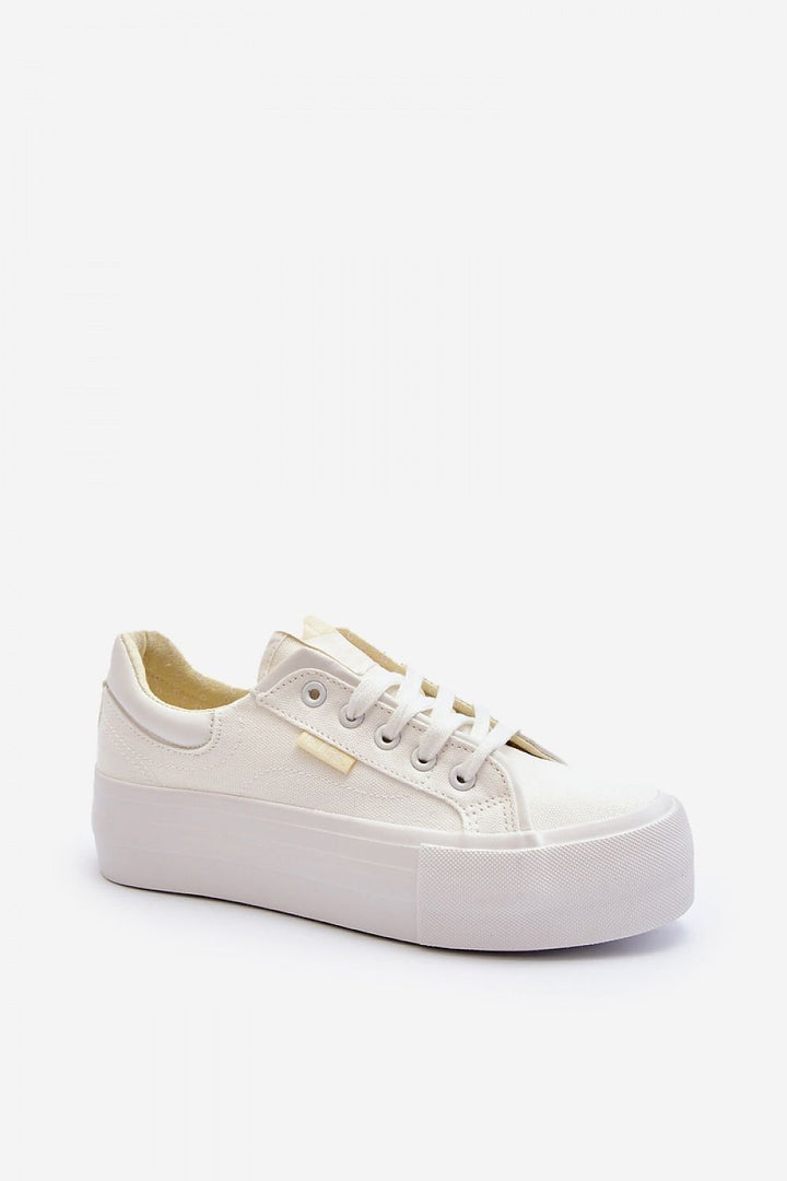 Lee Cooper Platform White Sneakers