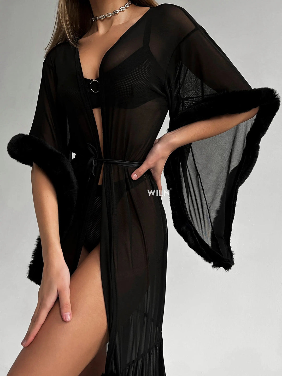 Burlesque Dress Stretch Black