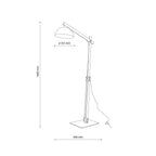 OSLO White Scandinavian Floor Lamp