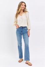High Waist Straight Jeans