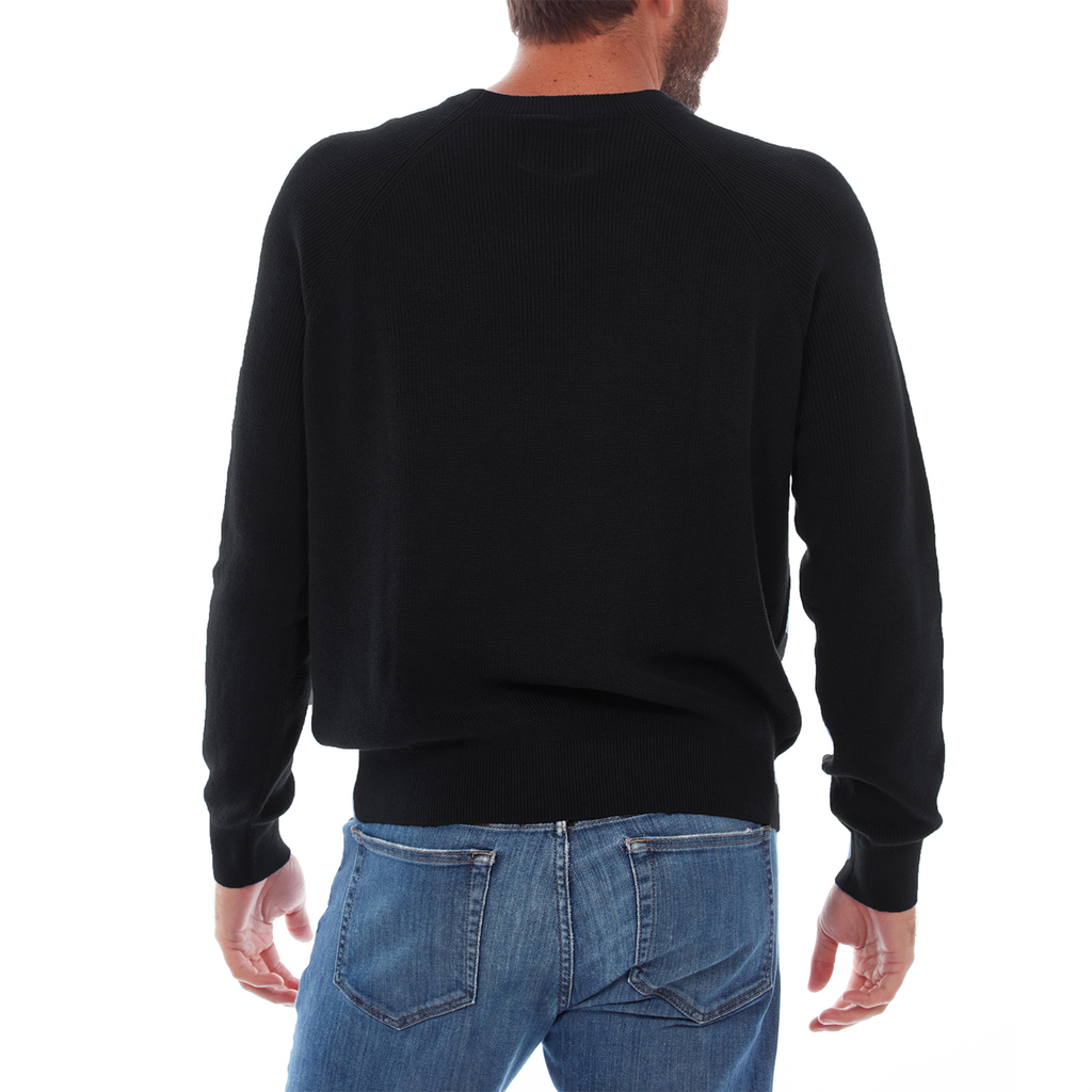 Drew Cotton Sweater | Black