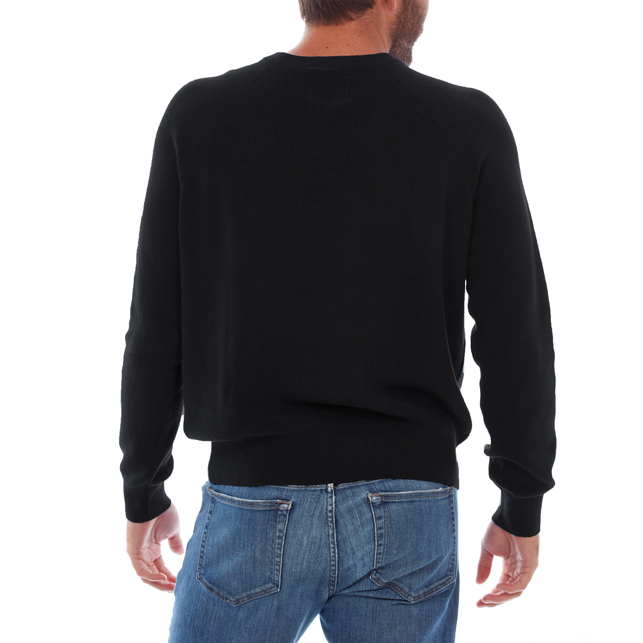 Drew Cotton Sweater | Black