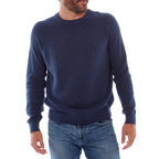 Drew Cotton Sweater | Navy