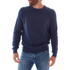Drew Cotton Sweater | Navy