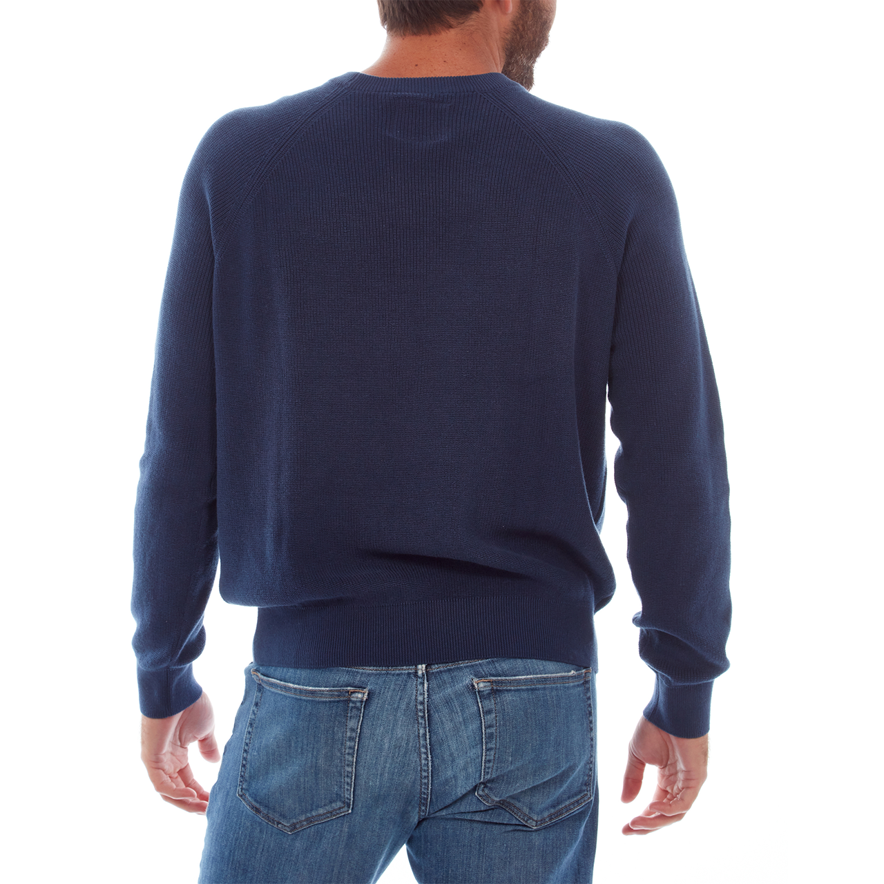 Drew Cotton Sweater | Navy