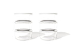 Glass Food Storage Containers 12-Piece (6+6) | White