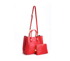 Jane Red Vegan Leather Satchel
