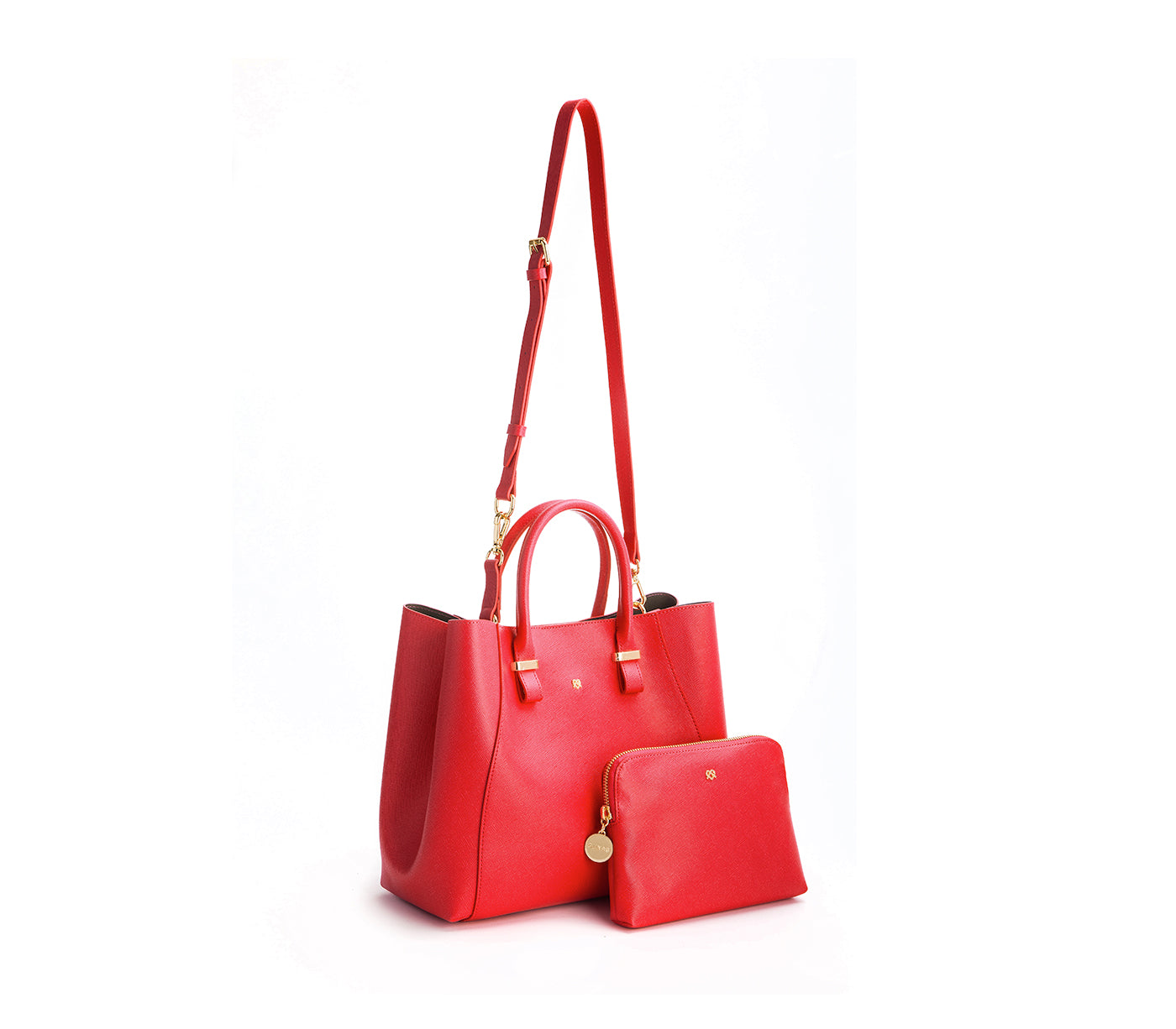 Jane Red Vegan Leather Satchel