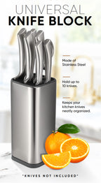 Universal Knife Block Holder | Silver