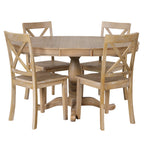 Modern Dining Table Set For 4 Round Table 4 Chairs