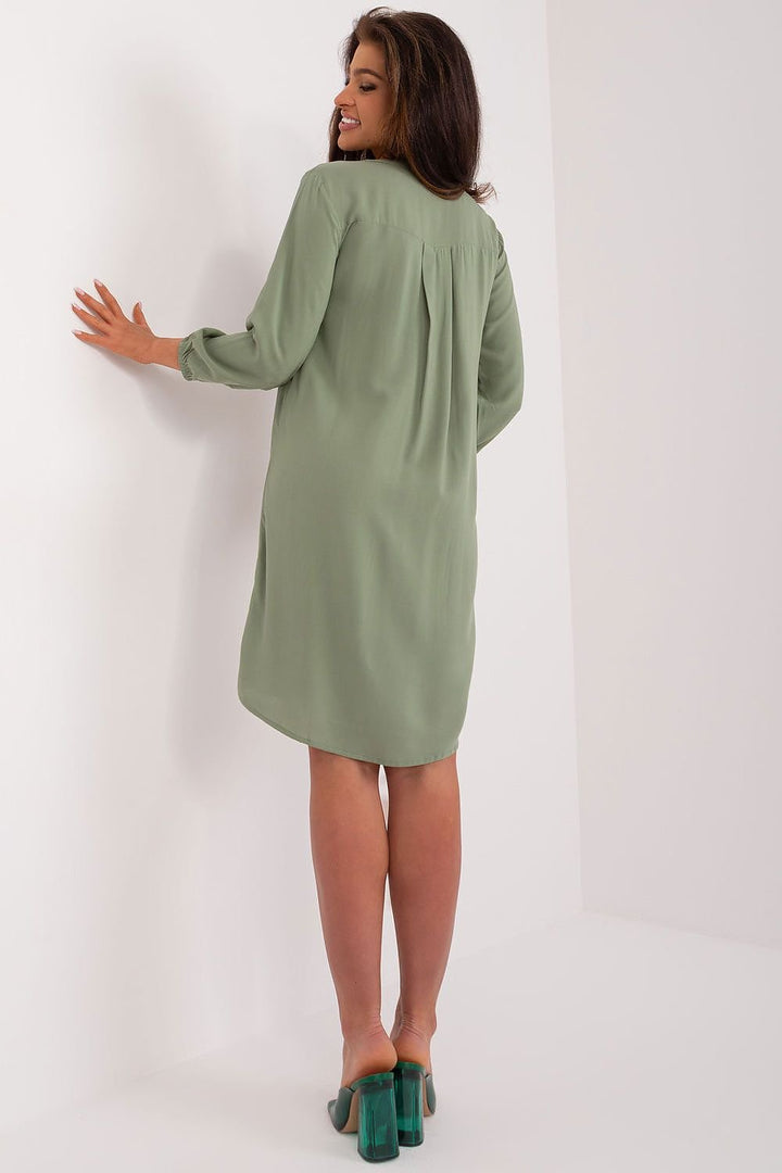 Summer Daydress with Buttons Sage