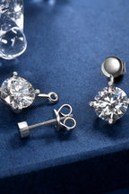 4 Ct Moissanite Drop Earrings