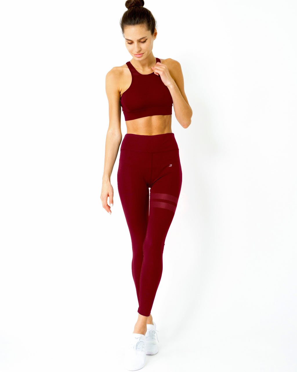 Ashton Sports Bra Maroon