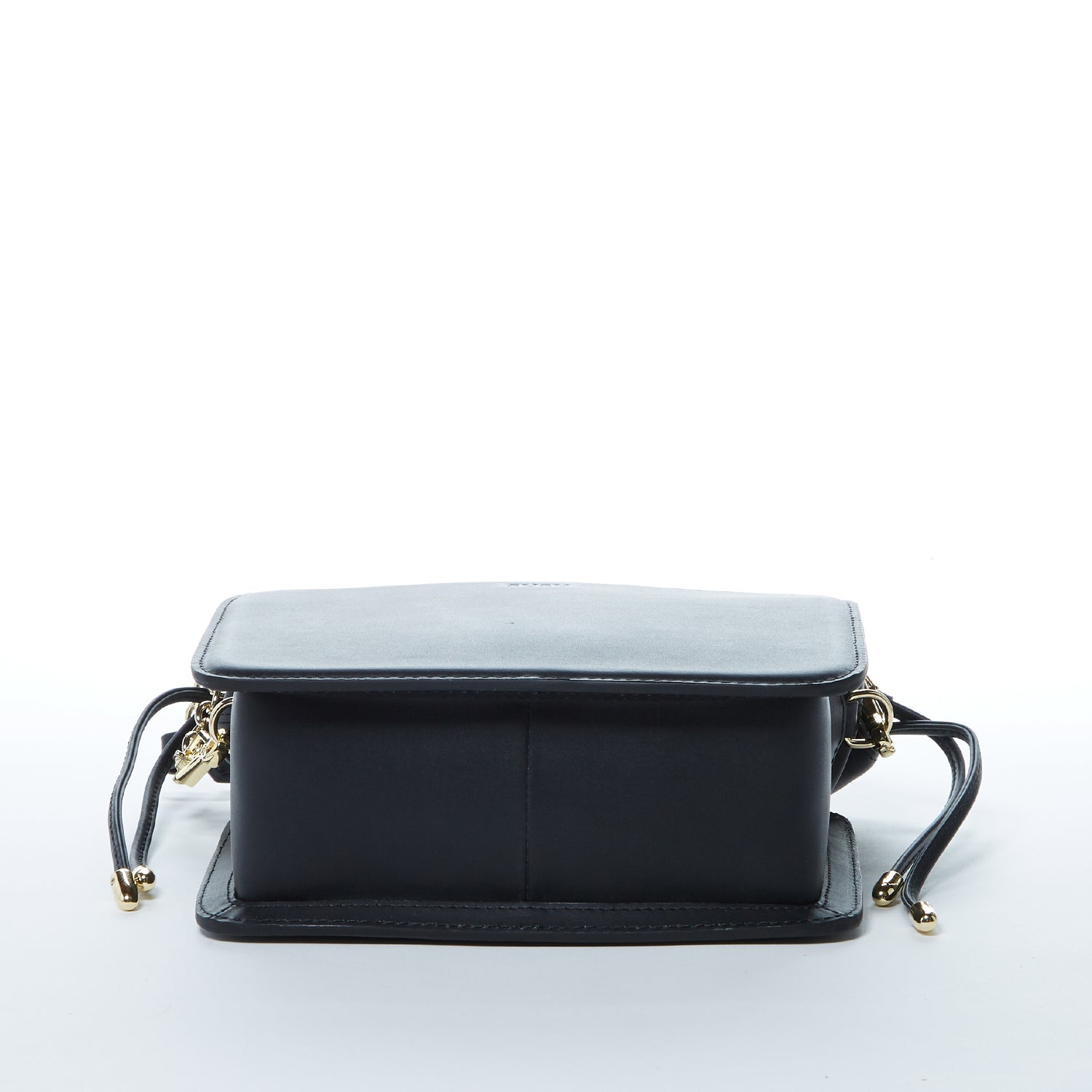 Patricia Black Leather Purse Drawstring