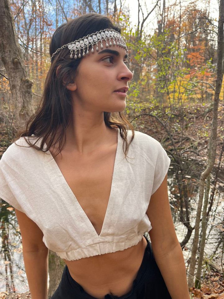 Organic Cotton Boho Crop Top