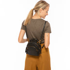 Amanda Black Convertible Backpack Purse