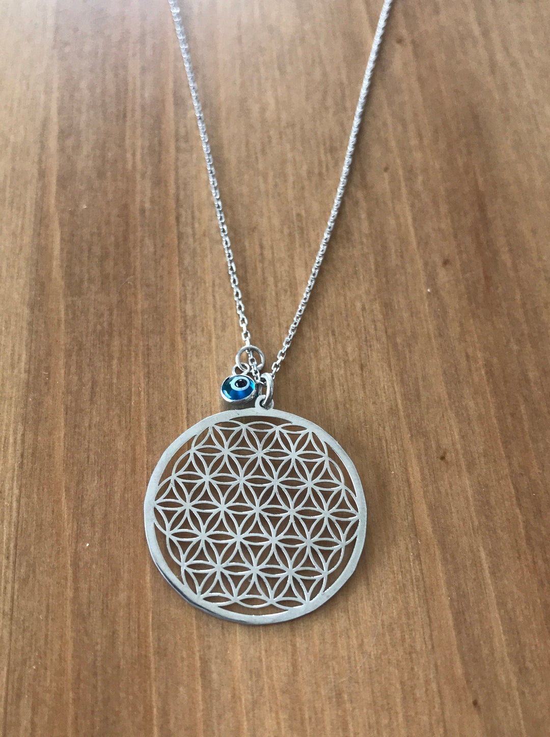 925 Sterling Silver Flower of Life Necklace