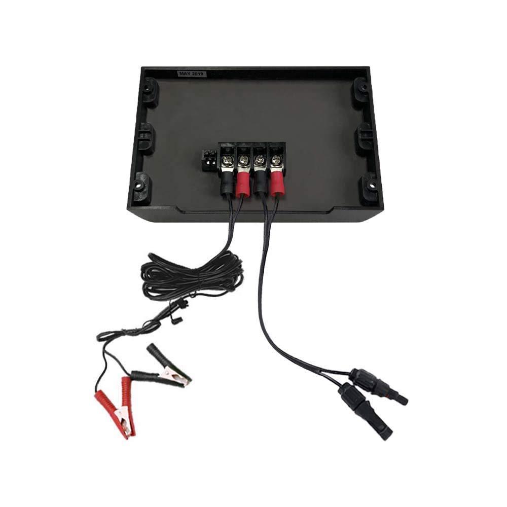 20A ProteusX WP PWM Solar Charge Controller with Alligator Clips MC4 Connectors