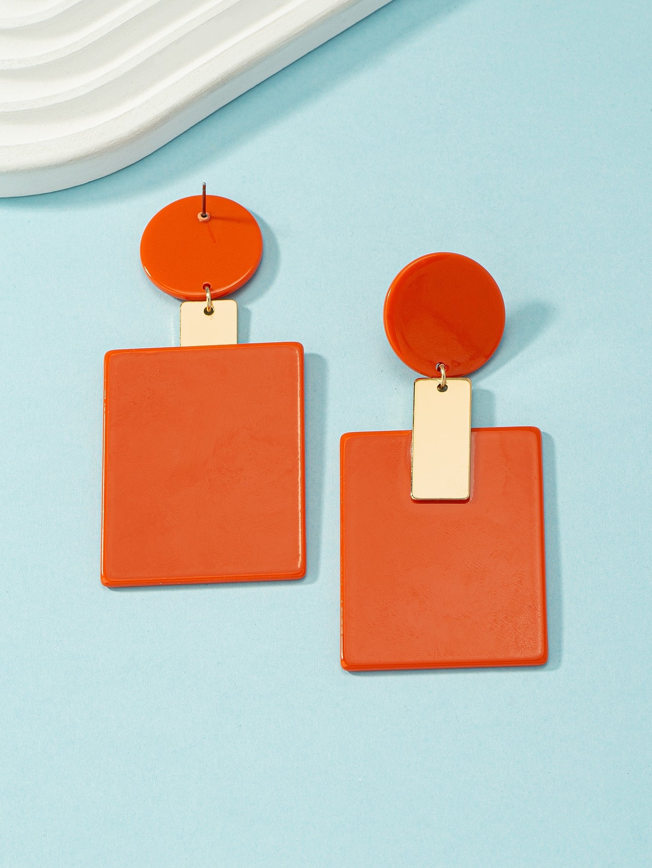 Sparkled in Gold Glam Drop Earrings