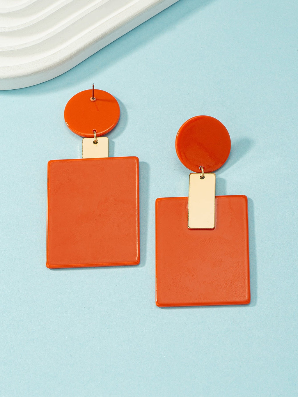 Sparkled in Gold Glam Drop Earrings