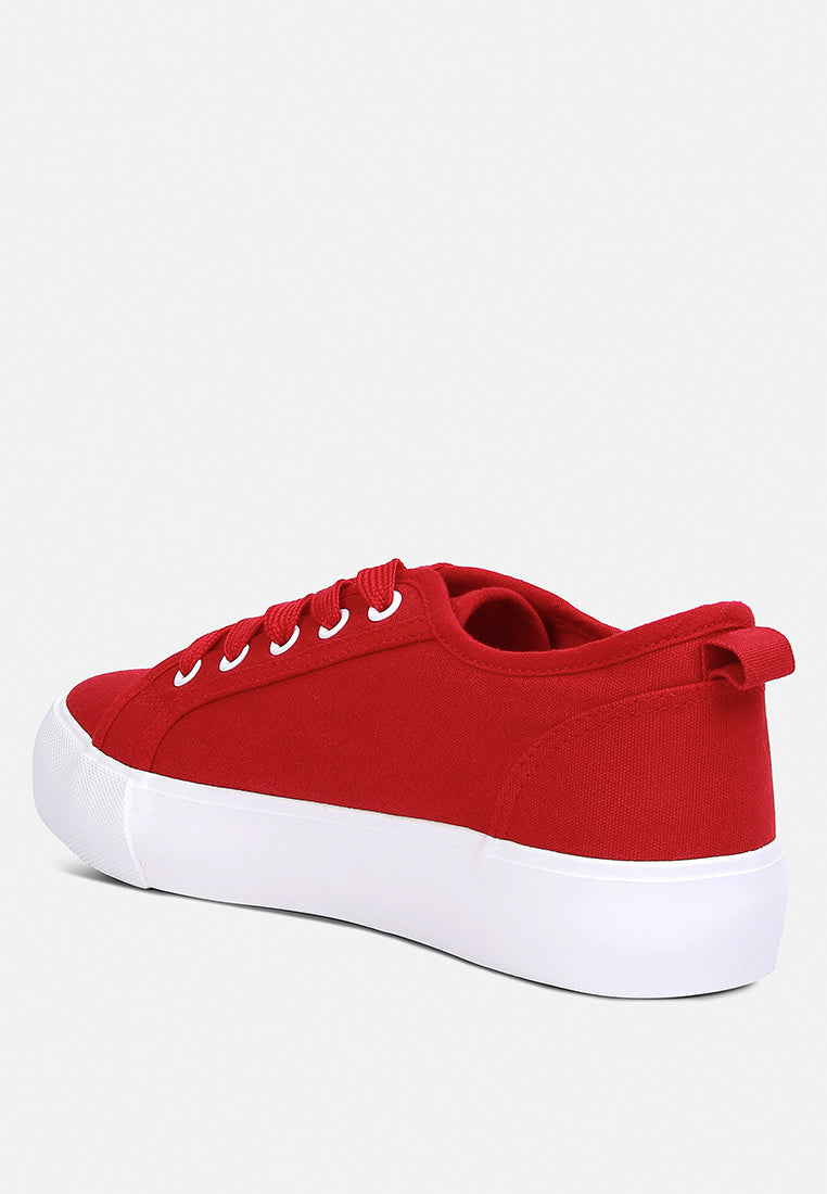 Glam Doll Casual Flatform Sneakers