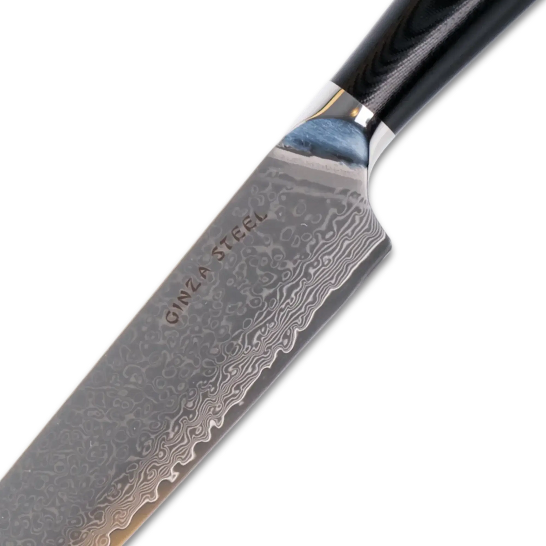 Hagakure 20 Japanese Santoku Knife 8" VG10 Damascus Steel