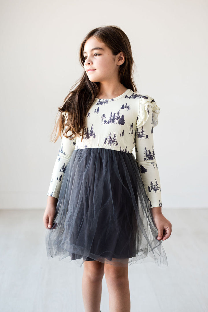 Long Sleeve Tulle Dress Sasquatch