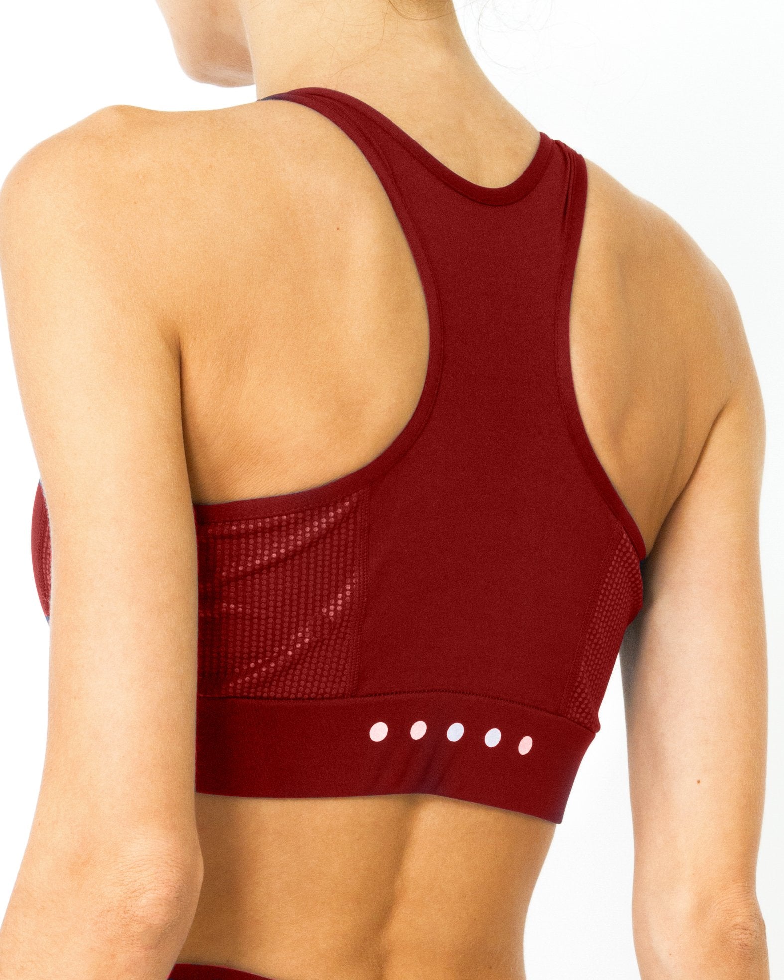 Ashton Sports Bra Maroon