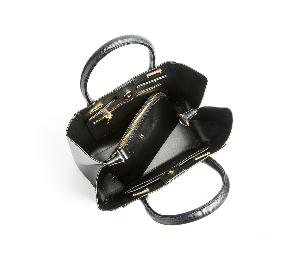 Jane Black Vegan Leather Satchel