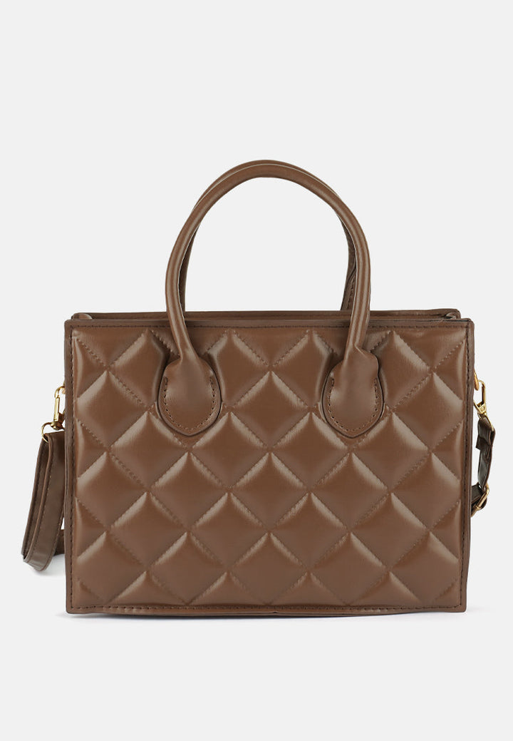 Quilted Structure Hand Bag