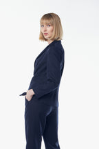 Wool Navy Suit Blazer