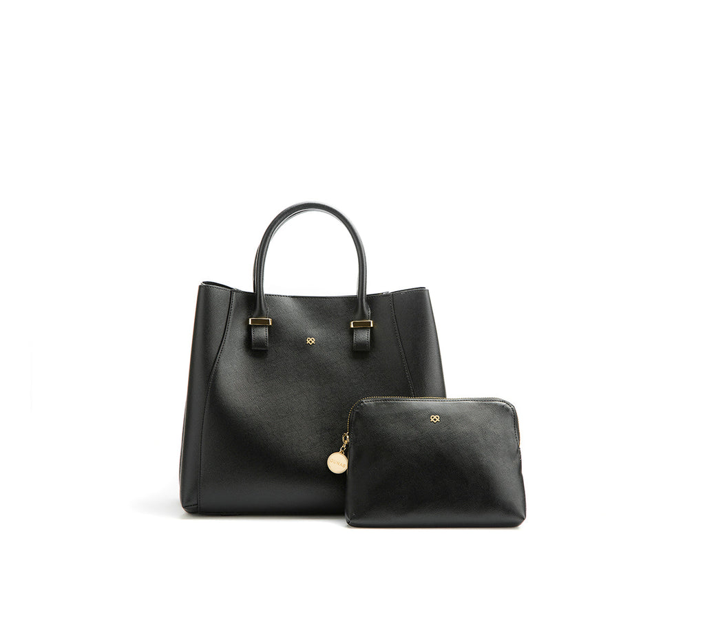 Jane Black Vegan Leather Satchel