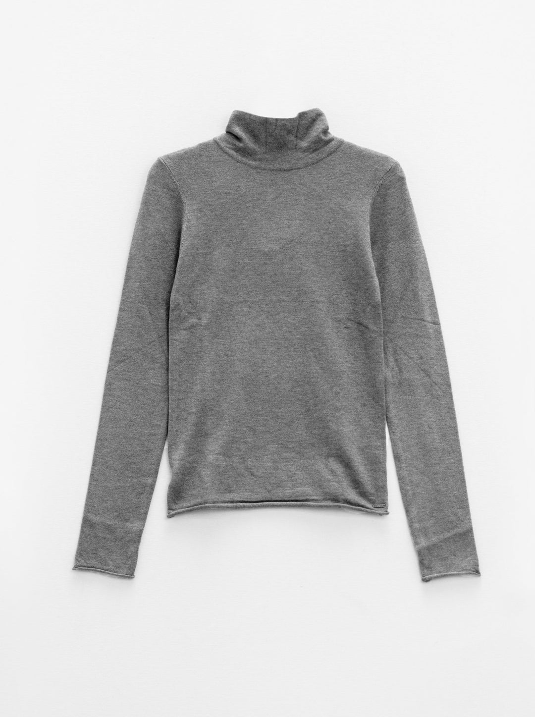 Basic Grey Fine Knit Bodycon Sweater