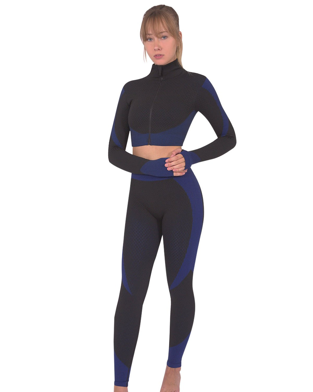 Trois Seamless Legging Black/Navy