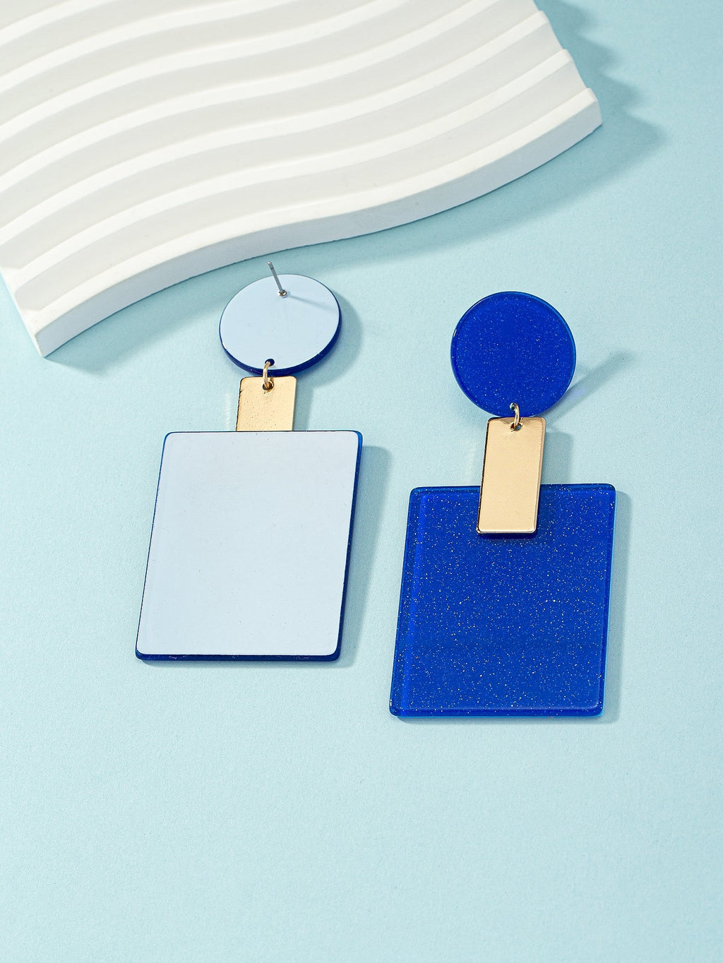 Sparkled in Gold Glam Drop Earrings