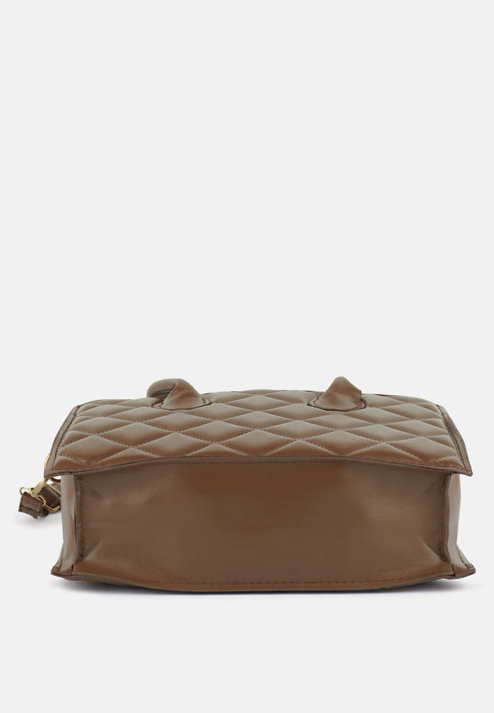 Quilted Structure Hand Bag