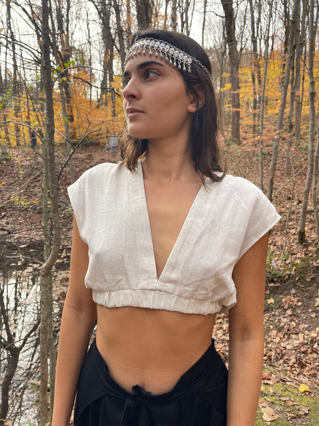 Organic Cotton Boho Crop Top