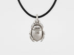 Scarab Beetle Pendant in Sterling Silver