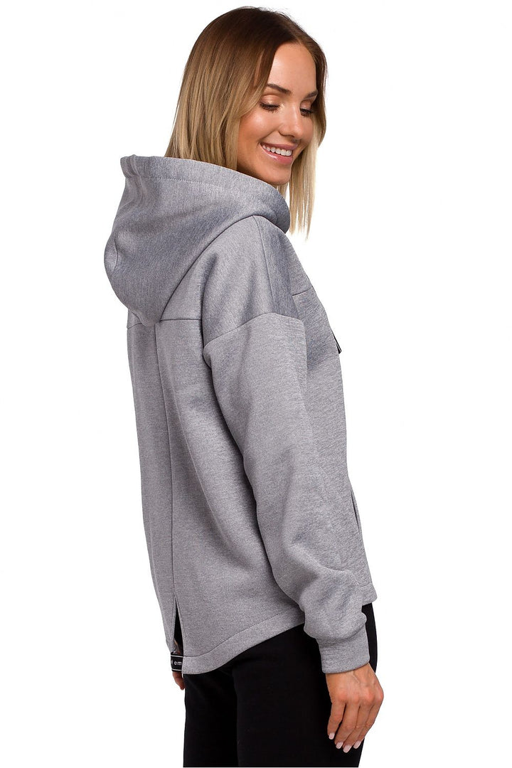 Grey Full Zip Hooded Sweatshirt