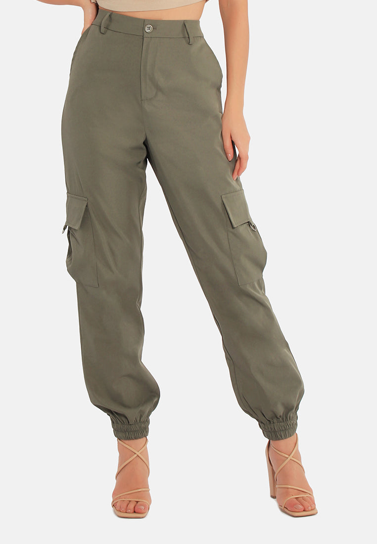 High Waist Cargo Pants