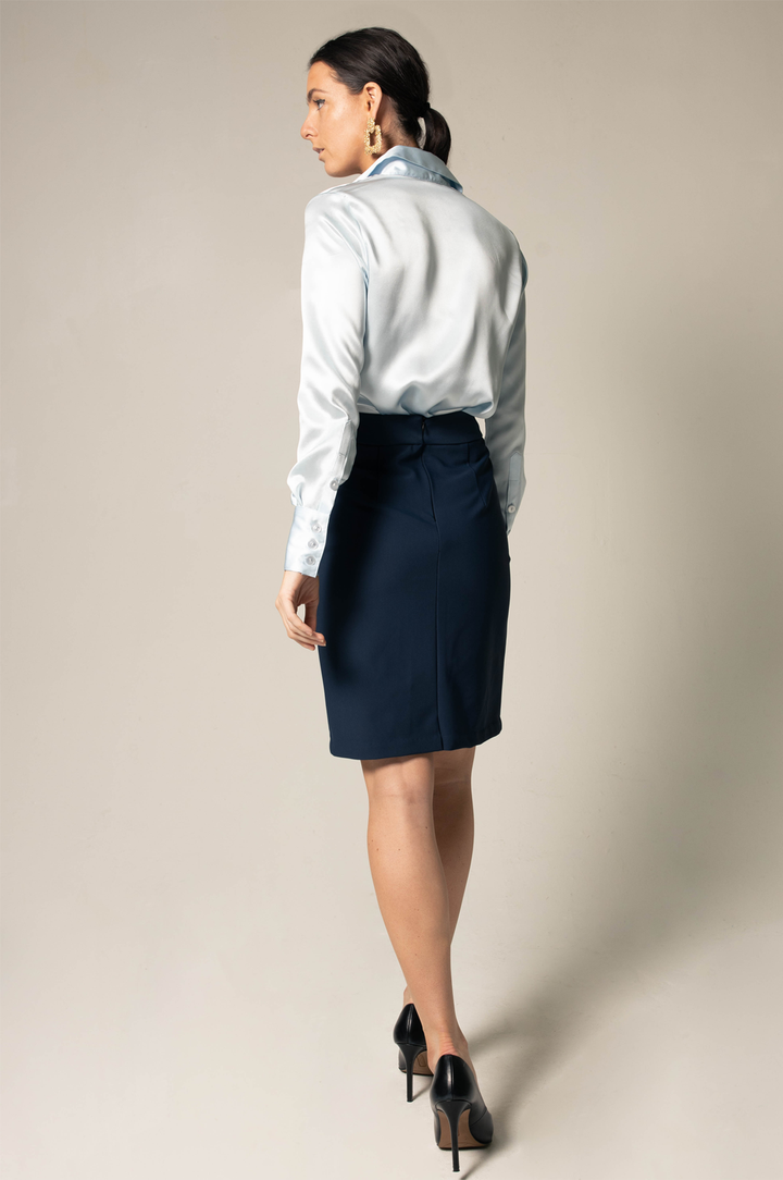 Navy Women's Straight Skirts