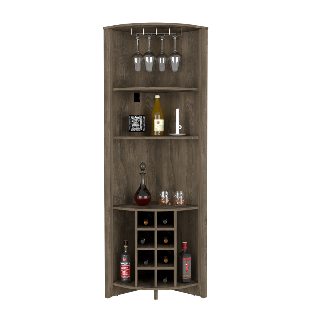 Corner Bar Cabinet Castle Dark Brown