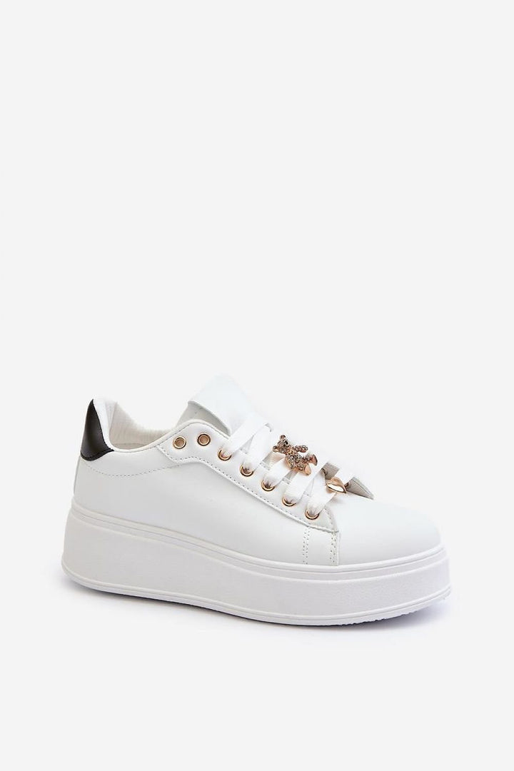 Sport Shoes in White Leather