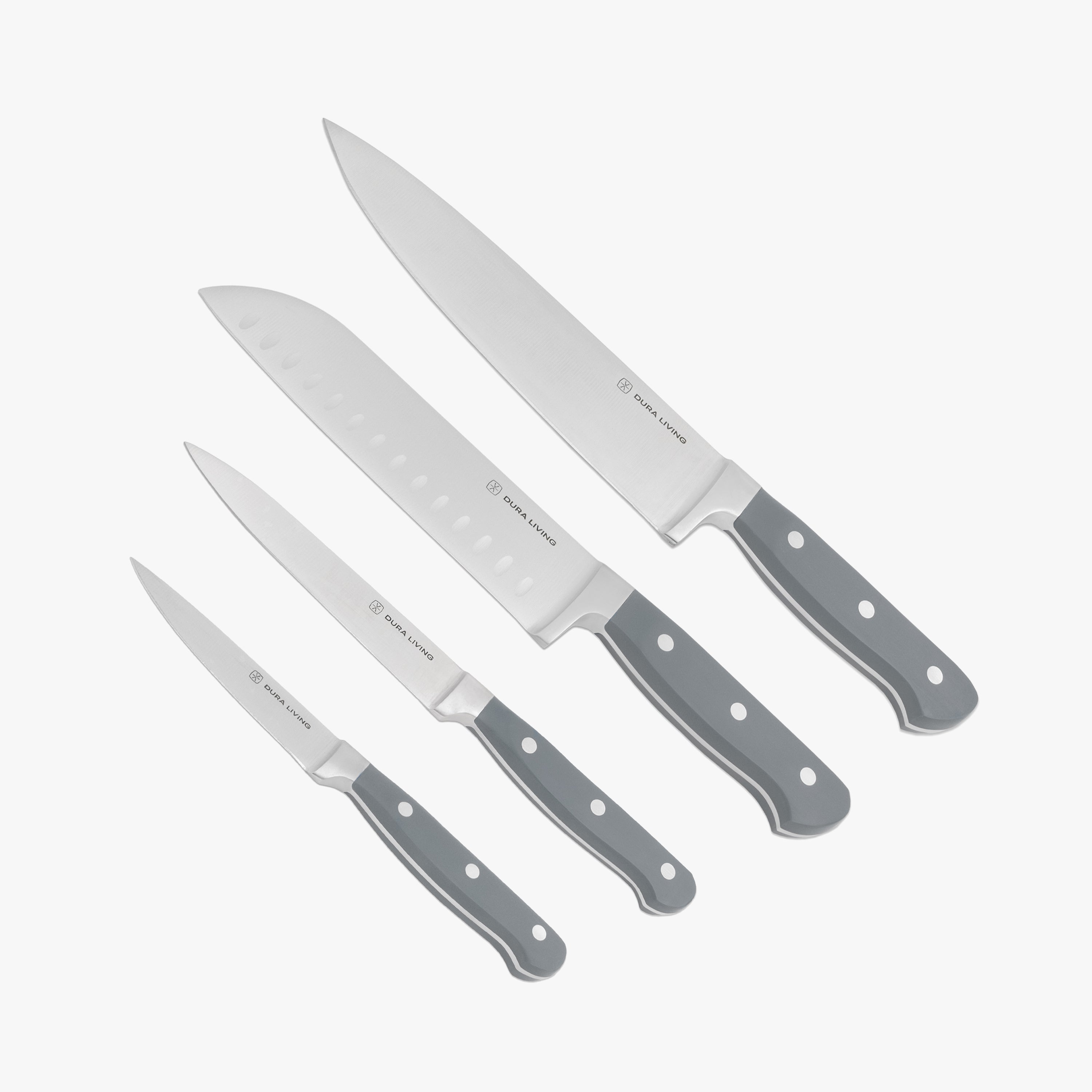Superior 4-Piece Kitchen Knife Set | Gray